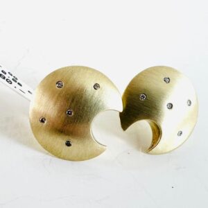 Ohrringe 585/- Gelbgold mit Diamanten 0,08 ct Tw/si