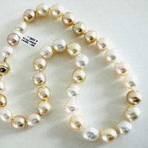 Südseeperlenkette Multicolor 585/- Gold Schloss