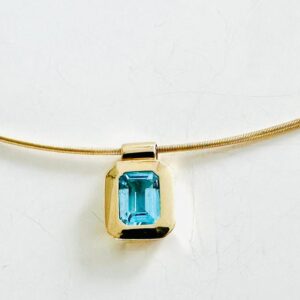 Anhänger 585/- Gold mit Topas