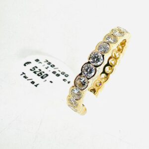 Memoaring 750/- Gelbgold mit 1,68 ct Brillianten