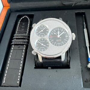 Glycine Airmann Uhr mit Brillanten Zifferblatt und Lynette