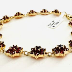 Armband 333/- Gold mit Granat