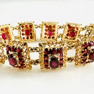 Antikes Armband 333/- Gold mit Granat