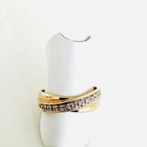 Ring 585/- Gold mit Brillianten 0,10 ct