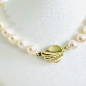 Zuchtperlenkette mit Schloss 585/- Gold