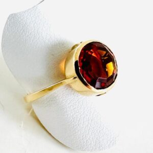 Ring 750/- mit Citrin