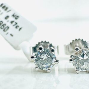 Ohrringe 585/- Weißgold mit Brillanten 0,47 ct Tw/si