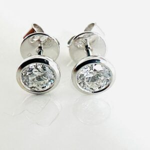 Ohrringe 750/- Weißgold mit Brillianten 0,75 ct Tw/si mit Expe