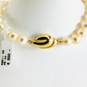 Akoya Perlenkette mit 585/- Goldschloss