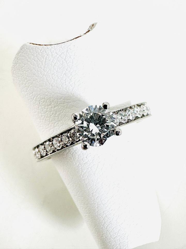 Ring 750/- Weißgold mit Brillianten 0,85 ct mit Expertise – Bild 11