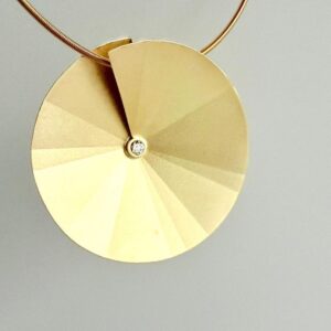 Niessing Anhänger 750/- Gold mit Brilliant 0,07 ct