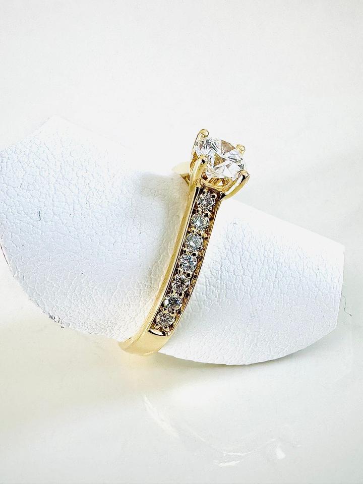Ring 750/- Gold mit Brillianten 0,88 ct Tw/si – Bild 6