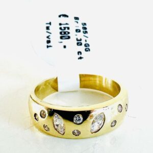 Ring 585/- Gold mit Brillianten 0,30 ct Tw/vsi