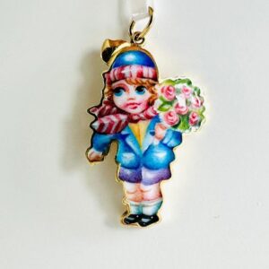 Anhänger 750,- Gold Emaliert