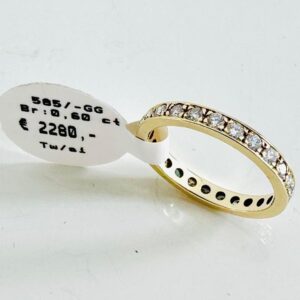 Ring 585/- Gold mit Brilli.0,60 ct Tw/si