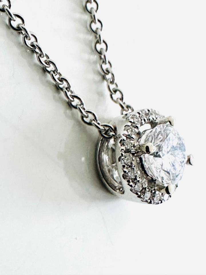 Brilliantanhänger 585/- Weißgold mit Kette 0,44ct Tw/vsi – Bild 12