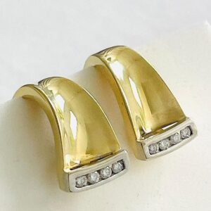 Ohrstecker 750/- Gelbgold mit Brillanten 0,32 ct Tw/vvsi