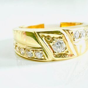 Ring 750/- Gold mit Brillanten 0,22 ct Tw/si
