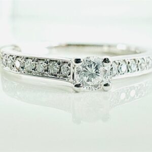 Ring 585/- Weißgold mit Brillanten 0,25 ct