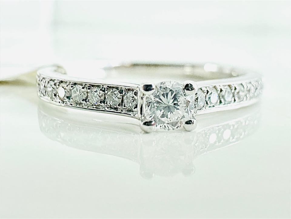 Ring 585/- Weißgold mit Brillanten 0,25 ct