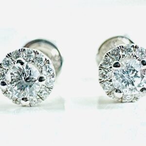 Ohrringe 585/- Weißgold mit Brillianten 0,30 ct Tw/Lupenrein