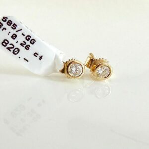Ohrringe 585/- Gold mit Brillianten 0,26 ct