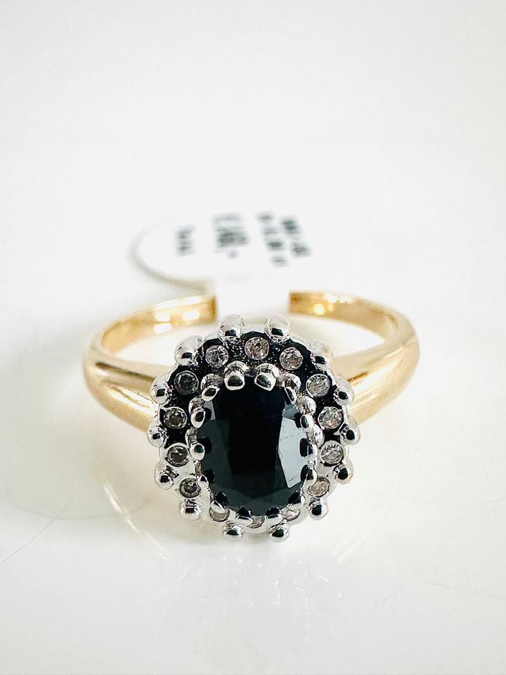 Ring 585/- Gold mit Saphir und Brillianten – Bild 7