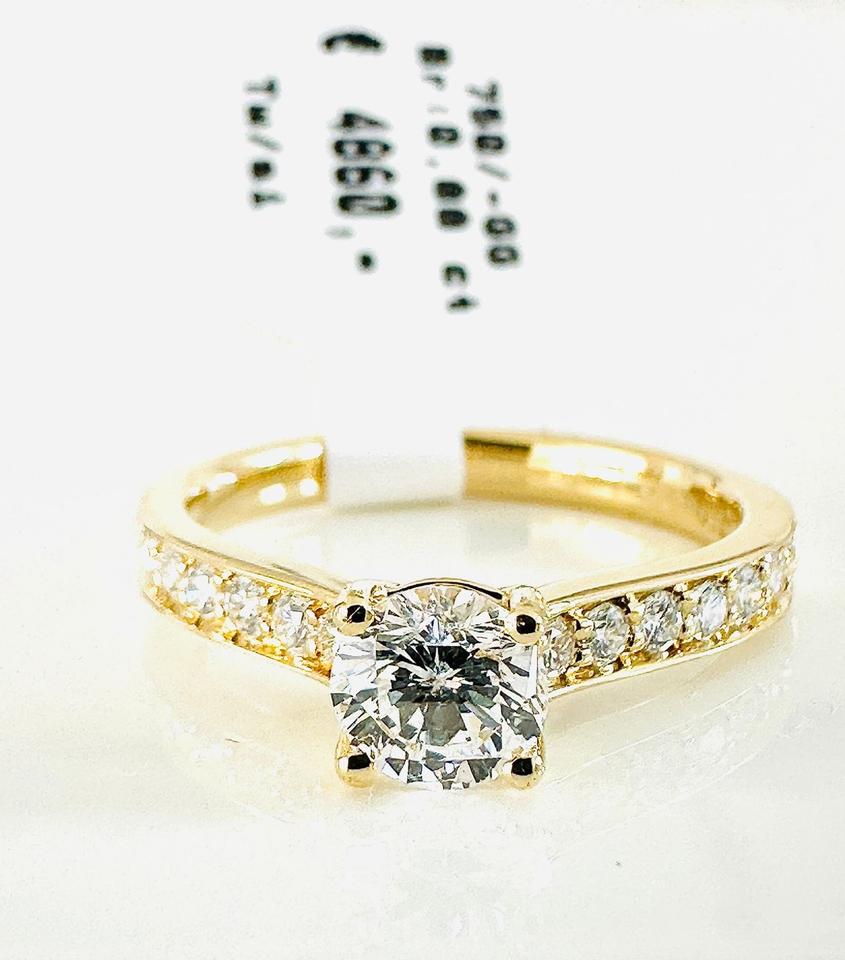 Ring 750/- Gold mit Brillianten 0,88 ct Tw/si – Bild 5