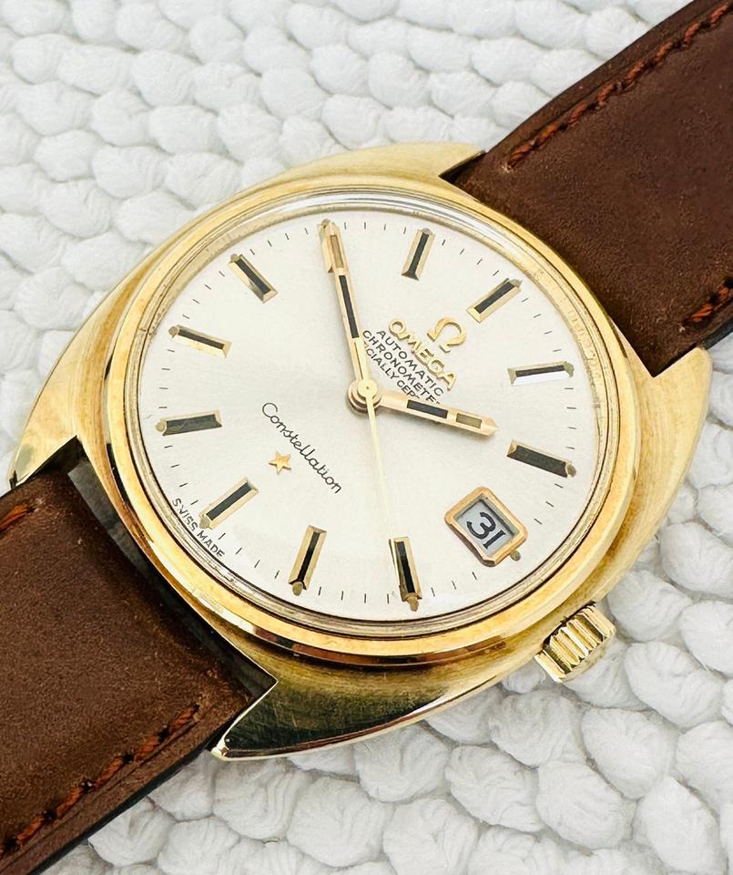 Omega Constellation Automatic Uhr Stahl Gold