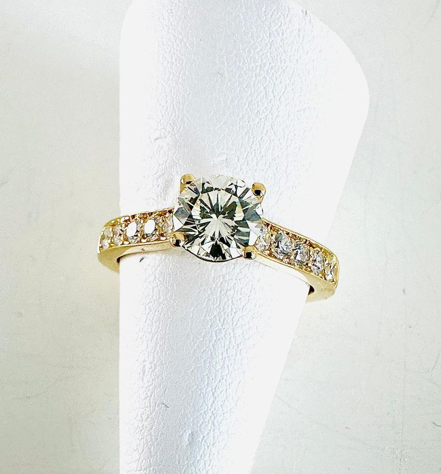 Brilliantring 750/- Gelbgold 1,44 ct mit Expertise – Bild 8