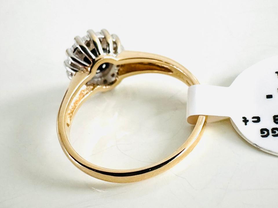 Ring 585/- Gold mit Saphir und Brillianten – Bild 5