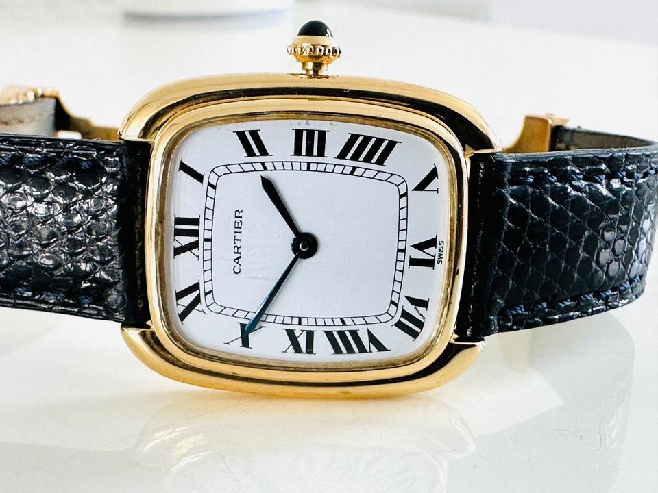 Cartier Gondole Automatic 750/- Gold mit Faltschließe – Bild 3