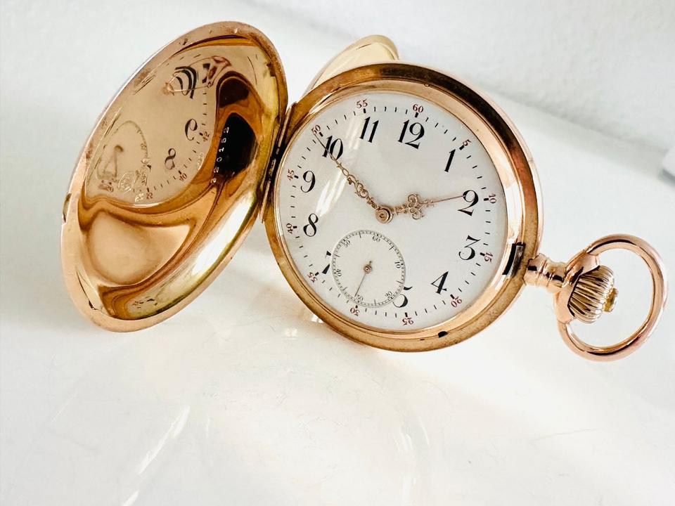 IWC Taschenuhr 585/- Roségold – Bild 8