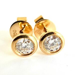 Ohrringe 750/- Gold mit Brillianten 0,50 ct Tw/si