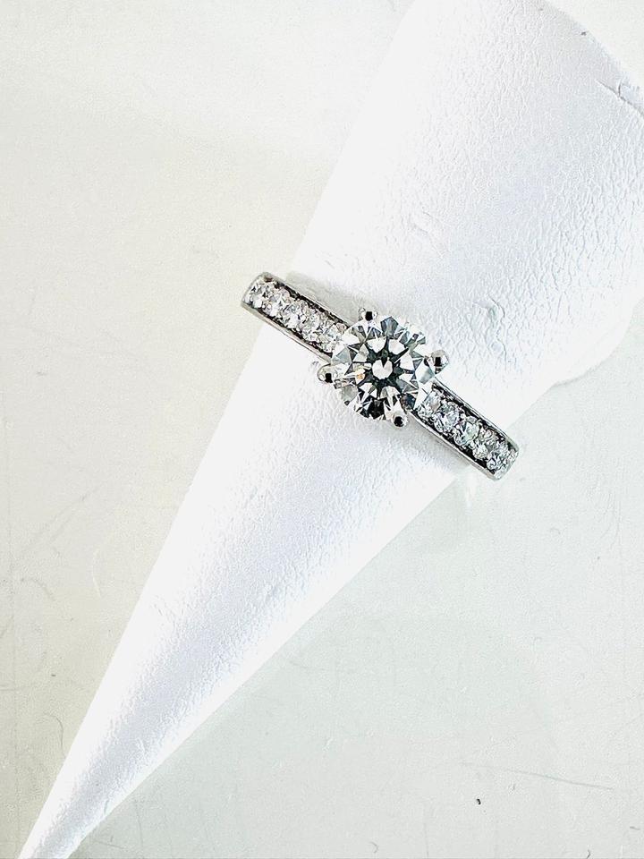 Brilliantring 750/- Weißgold 1,09 ct mit Expertise – Bild 7