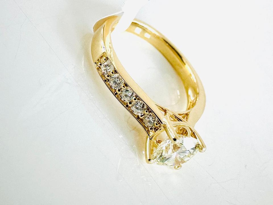 Brilliantring 750/- Gelbgold 1,44 ct mit Expertise – Bild 4