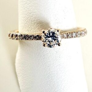 Ring 585/- Gold mit Brillianten 0,42 ct