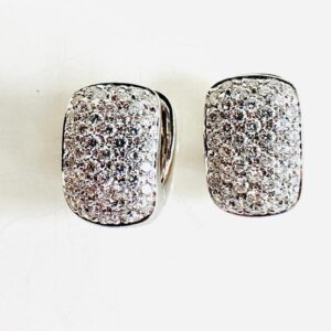 Ohrringe 750/- Weißgold mit 68 Brillianten 0,60 ct