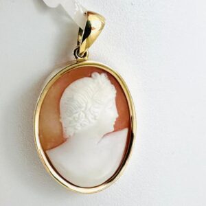 Anhänger Gemme 585/- Gold Handarbeit