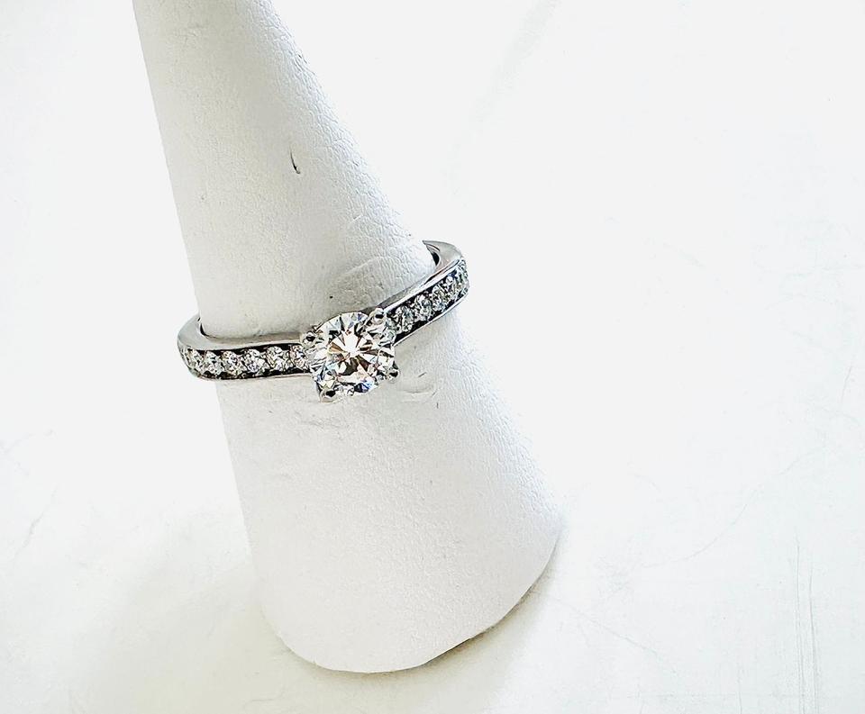 Ring 750/- Weißgold mit Brillianten 0,85 ct mit Expertise – Bild 5