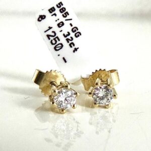Ohrringe 585/- Gold mit Brillianten 0,32 ct