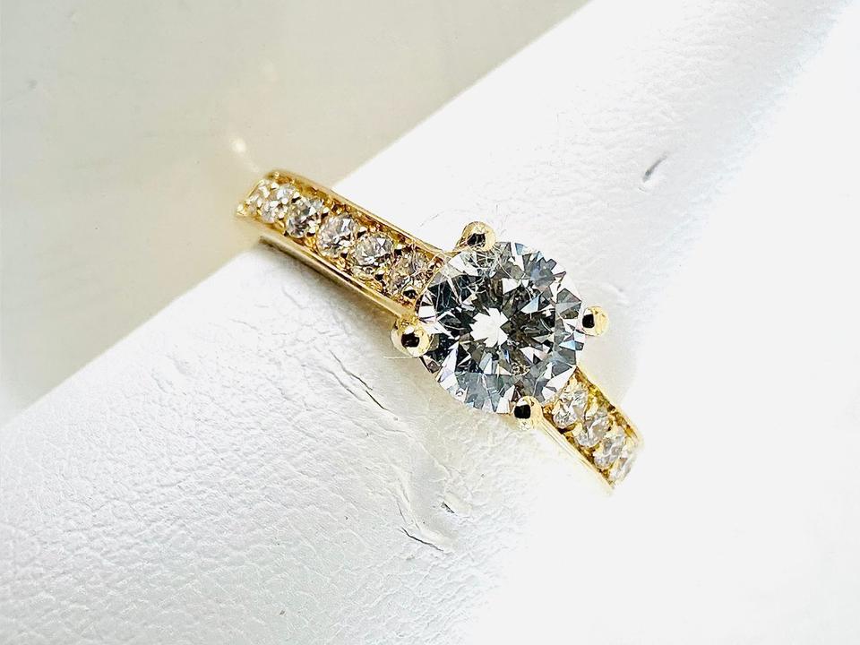 Ring 750/- Gold mit Brillianten 1,08 ct mit Expertise – Bild 7