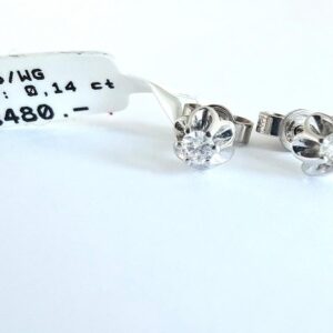 Ohrringe 585/- Weißgold mit Brillianten 0,14 ct