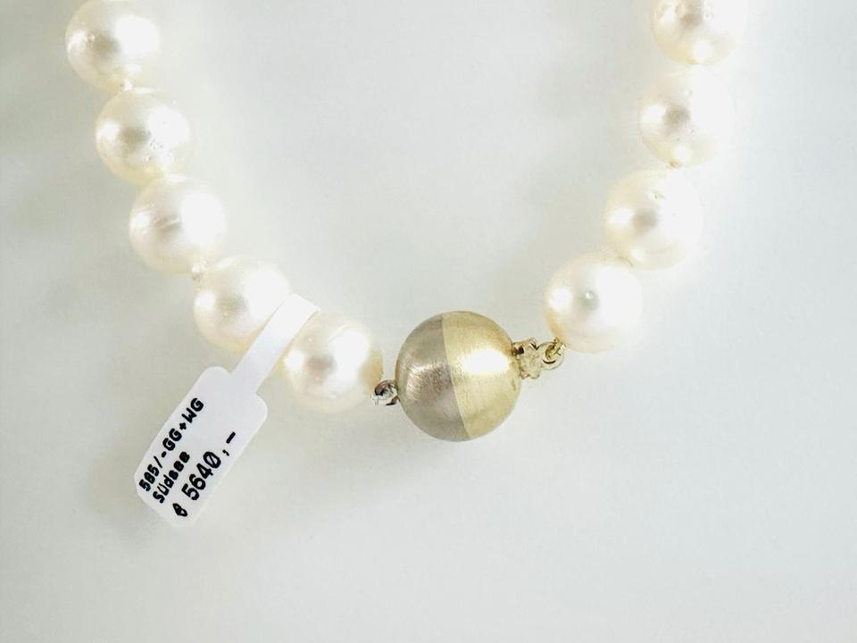 Südseeperlenkette mit 585/- Goldschloss – Bild 9