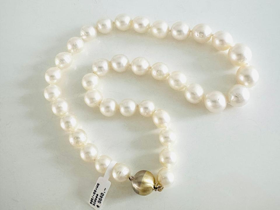 Südseeperlenkette mit 585/- Goldschloss – Bild 4