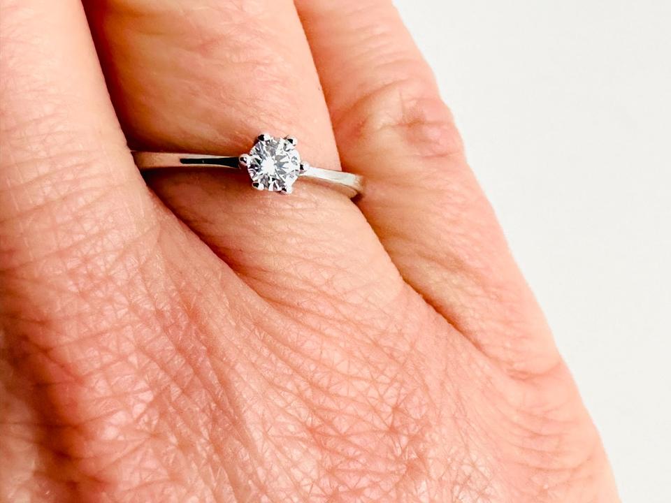 Ring 585/- Weißgold mit Brillanten 0,25 ct – Bild 11