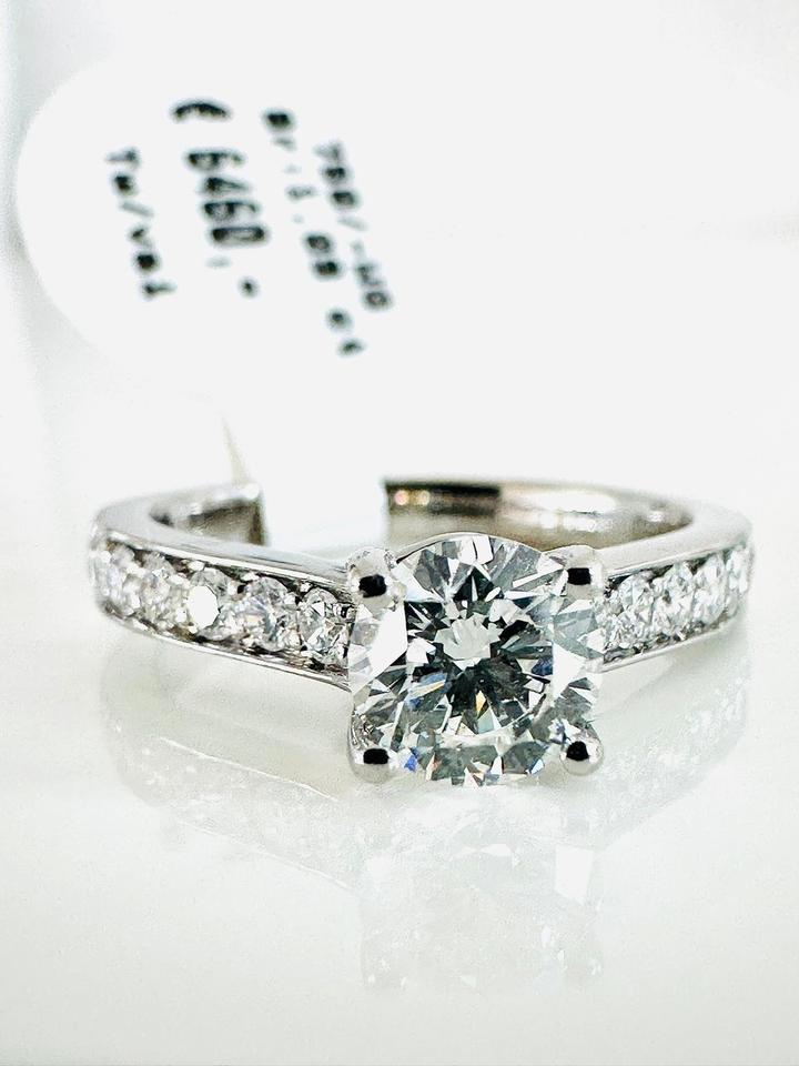 Brilliantring 750/- Weißgold 1,09 ct mit Expertise – Bild 5