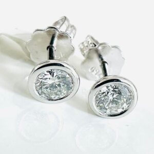 Ohrringe 750/- Weißgold mit Brillianten 0,53 ct W/Lupenrein