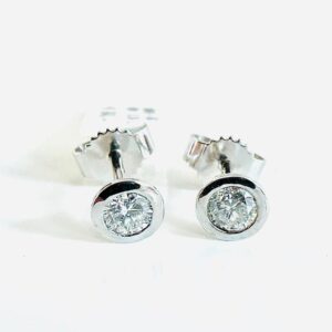 Ohrringe 585/- Weißgold mit Brillianten 0,34 ct