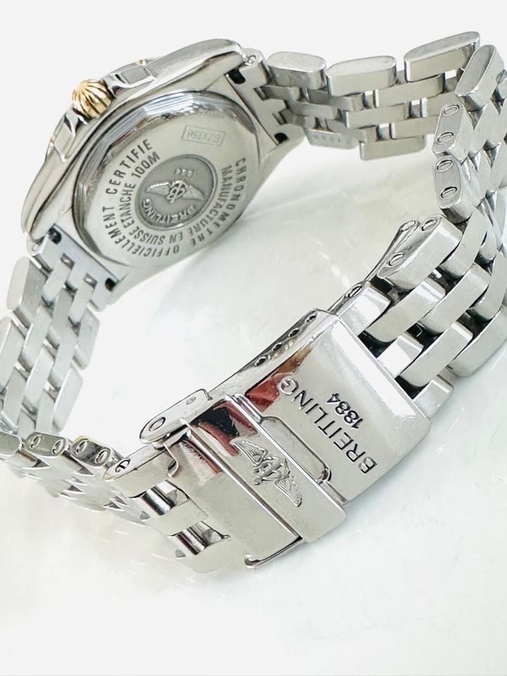 Breitling Uhr Stahl/Gold mit Brilliantzifferblatt – Bild 15